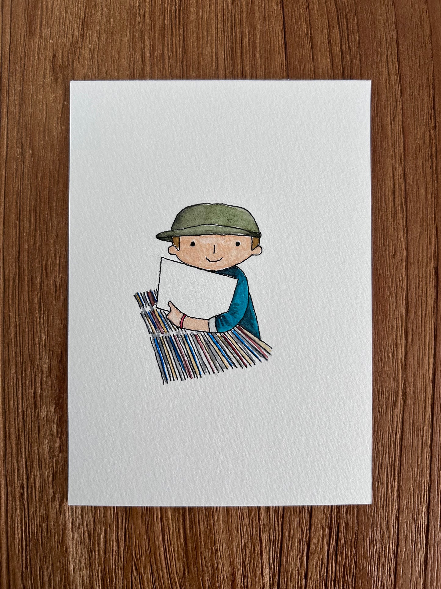 Personalised Music Lover Watercolour Portraits