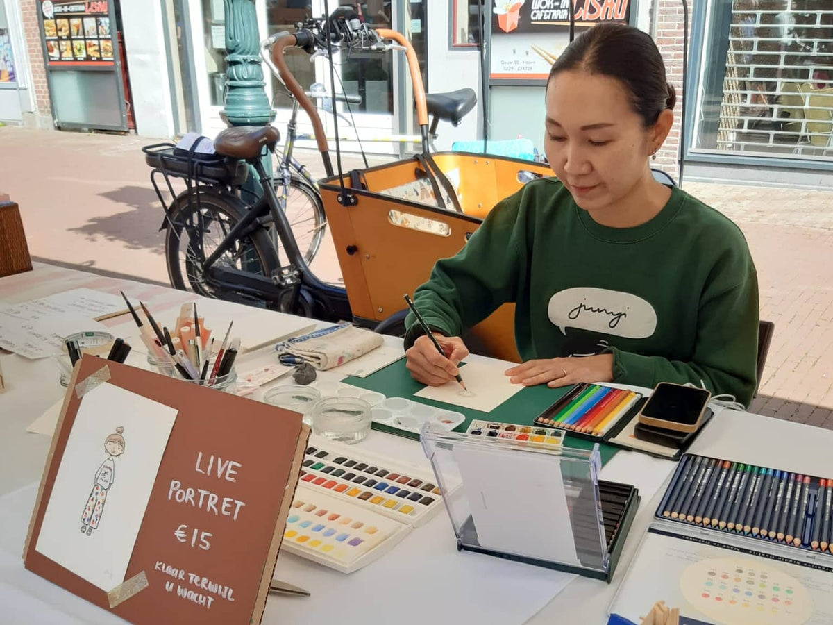 Live painting experiences: Kunstmarkt Hoorn