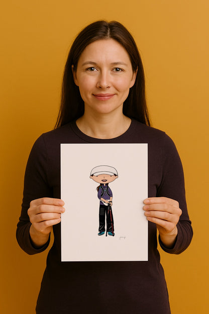 Personalised Hand-Drawn Digital Portrait (1 person)