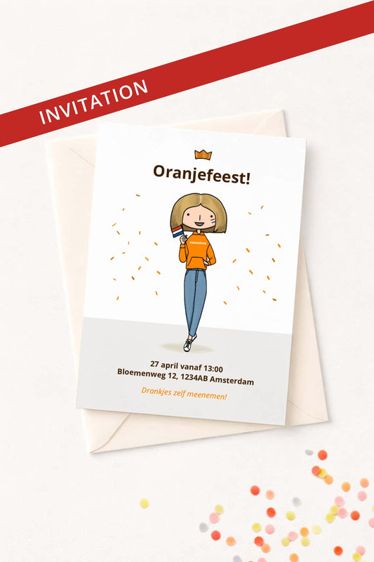 Personalised Kingsday Invitation