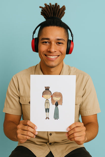 Aangepast aquarelportret (2 personen)