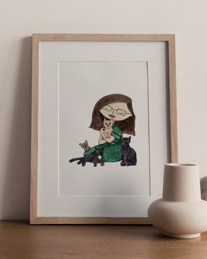 Personalised Watercolour Portrait (1 person)