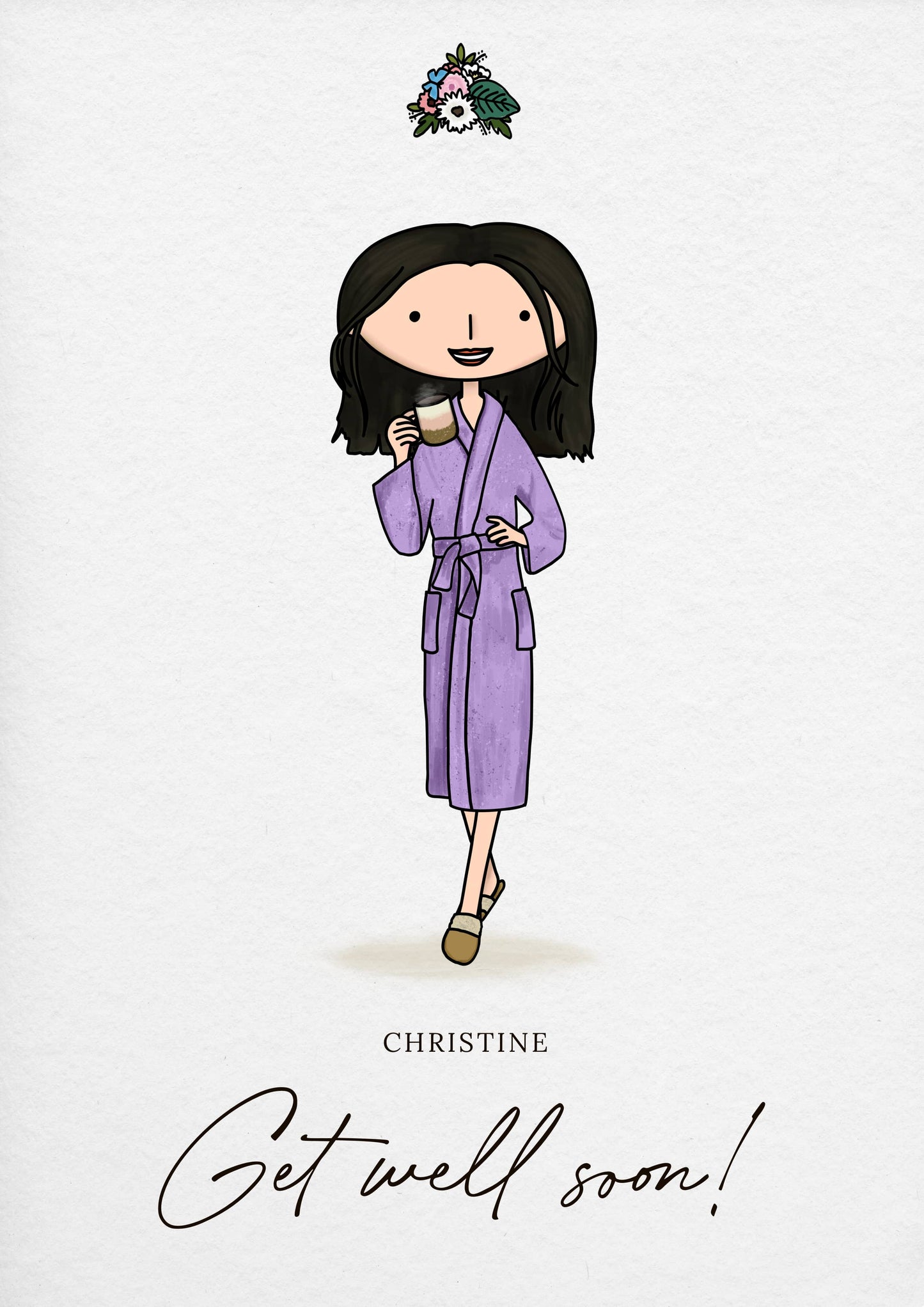 Personalised Get Well Soon Card
