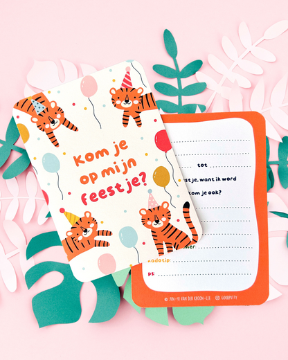 Birthday Invitations for Kids – Vehicles, Cars & Trucks (Set of 5)