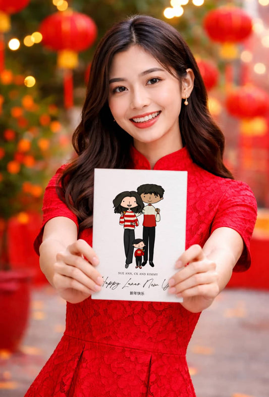Personalised Lunar New Year Greeting Card – Design Your Own Online