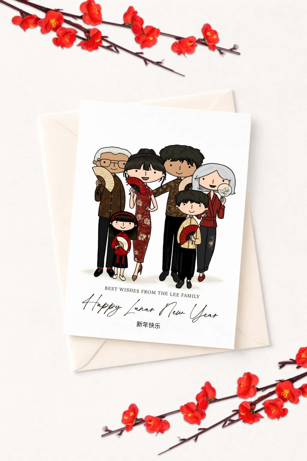 Personalised Lunar New Year Card