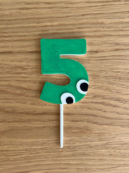 Cake topper for 5th birthday