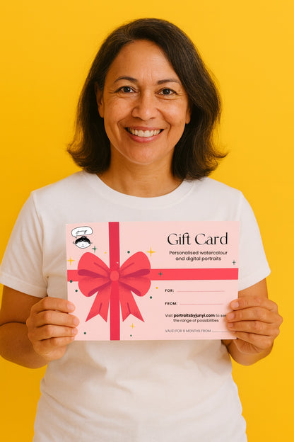 Gift card for Portraits by Jun-Yi