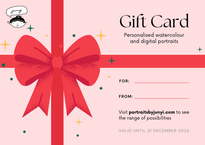 Gift card for Portraits by Jun-Yi