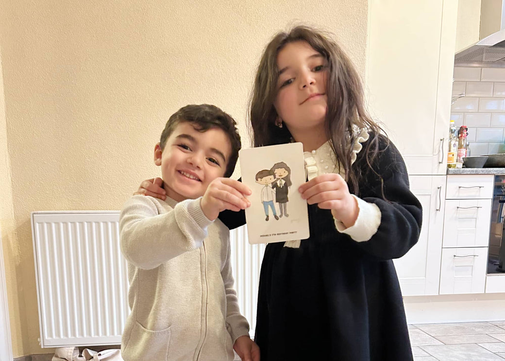 Watercolour portrait painted live at a private birthday party