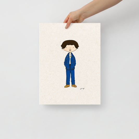 Product mockup of Jungkook portrait art print