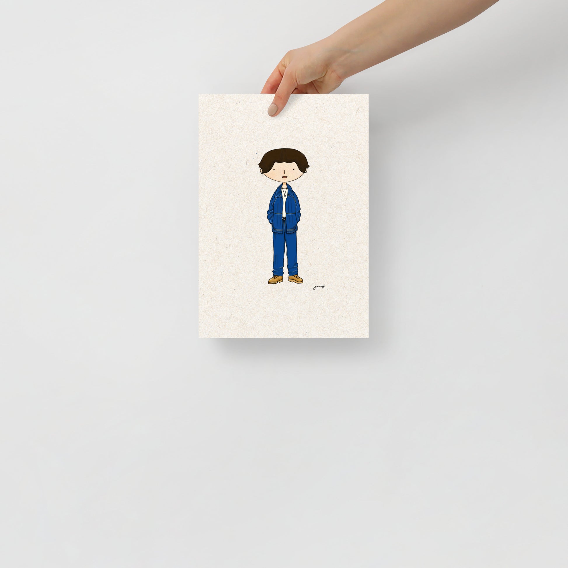 Product mockup for Jungkook art print