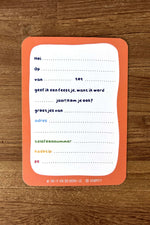 Kinderfeestje uitnodigingen met een voertuigthema (set van 6)