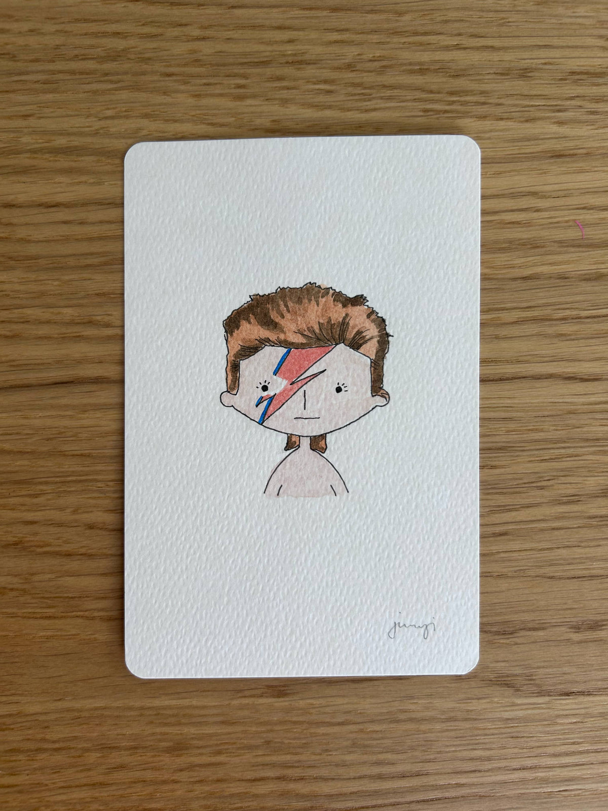 David Bowie, a hand-painted tribute portrait