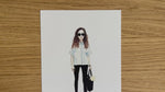 "Marion" kunstprint – originele mode-illustratie