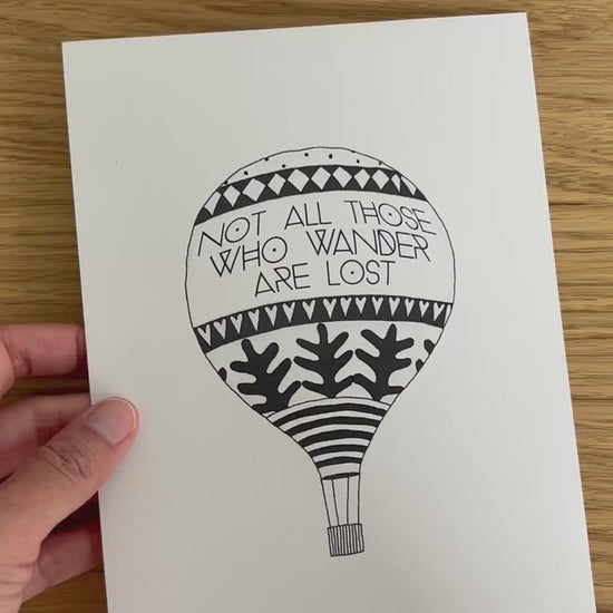 Close up detail of the Air Balloon art print