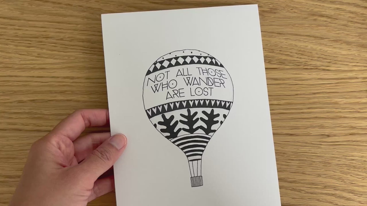 Close up detail of the Air Balloon art print